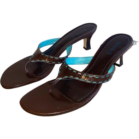 Vintage Brown Kitten Heel - Picture 2 of 4